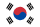韩国国旗，代表韩国国家足球队